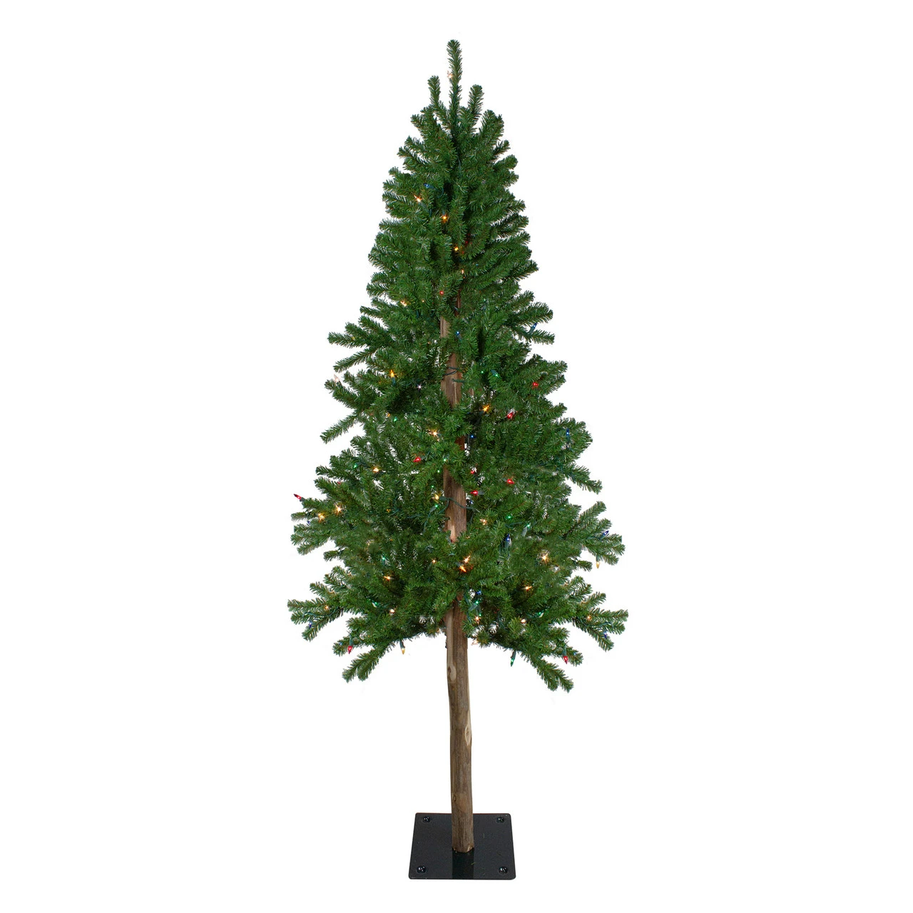 6' Pre-Lit Medium Alpine Artificial Christmas Tree - Multicolor Lights 3 6' Pre-Lit Medium Alpine Artificial Christmas Tree - Multicolor Lights