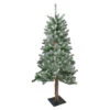 4' Flocked Alpine Artificial Christmas Tree - Unlit