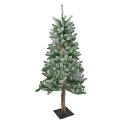 4' Flocked Alpine Artificial Christmas Tree - Unlit