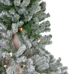 7' Pre-Lit Pencil Flocked Alpine Artificial Christmas Tree - Clear Lights 14 7' Pre-Lit Pencil Flocked Alpine Artificial Christmas Tree - Clear Lights -Optimal Christmas Shop northlight v27441 1updated 12413.1676305835