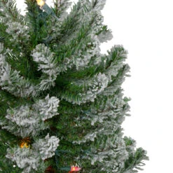 Set Of 3 Pre-Lit Slim Flocked Alpine Artificial Christmas Trees 6' - Multicolor Lights 12 Set Of 3 Pre-Lit Slim Flocked Alpine Artificial Christmas Trees 6' - Multicolor Lights -Optimal Christmas Shop northlight v27442 2updated 00873.1667572688