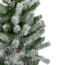 Set Of 3 Slim Flocked Alpine Artificial Christmas Trees 6' - Unlit 10 Set Of 3 Slim Flocked Alpine Artificial Christmas Trees 6' - Unlit -Optimal Christmas Shop northlight v27444 2updatede 50781.1667533898