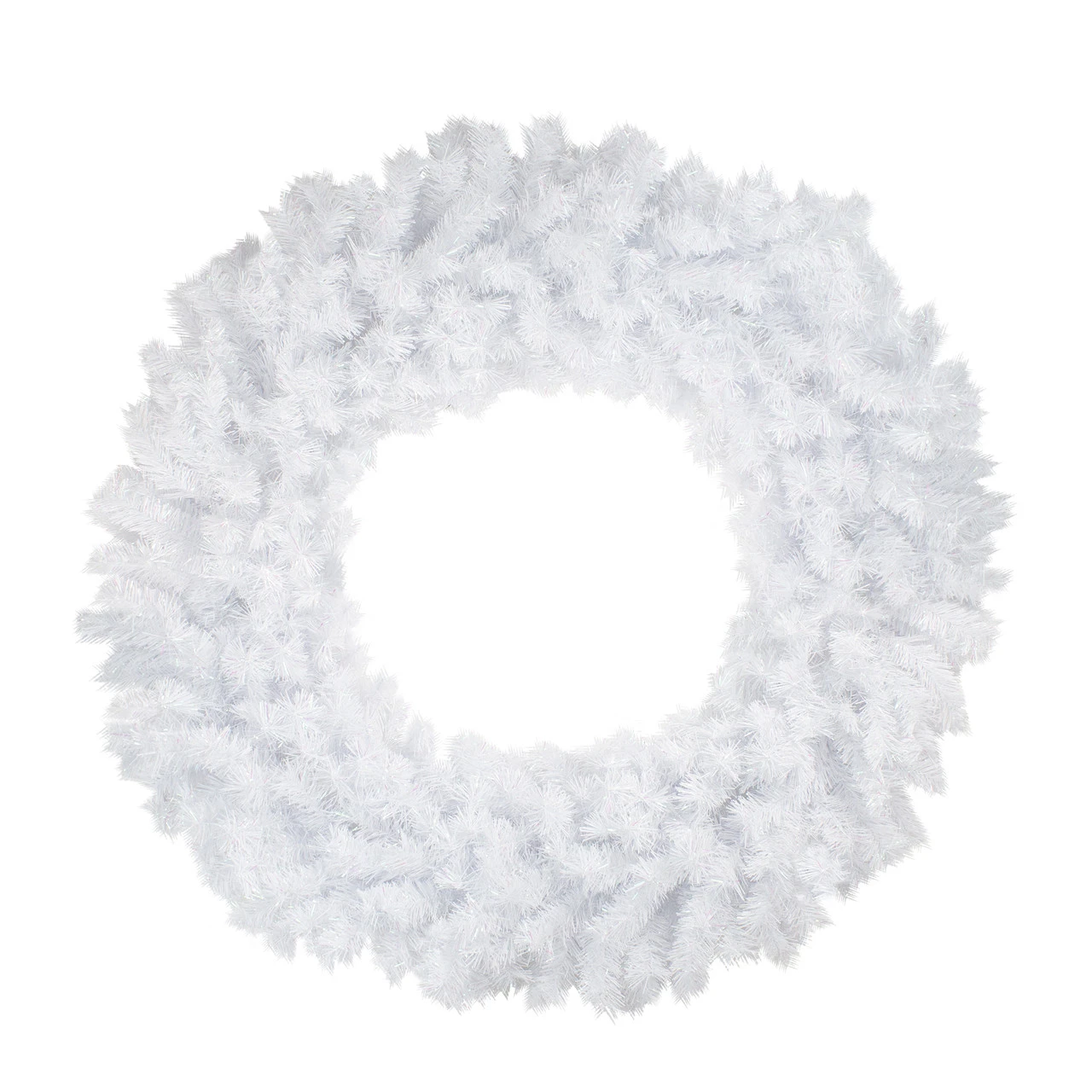 48" Icy White Spruce Artificial Christmas Wreath - Unlit 3 48" Icy White Spruce Artificial Christmas Wreath - Unlit