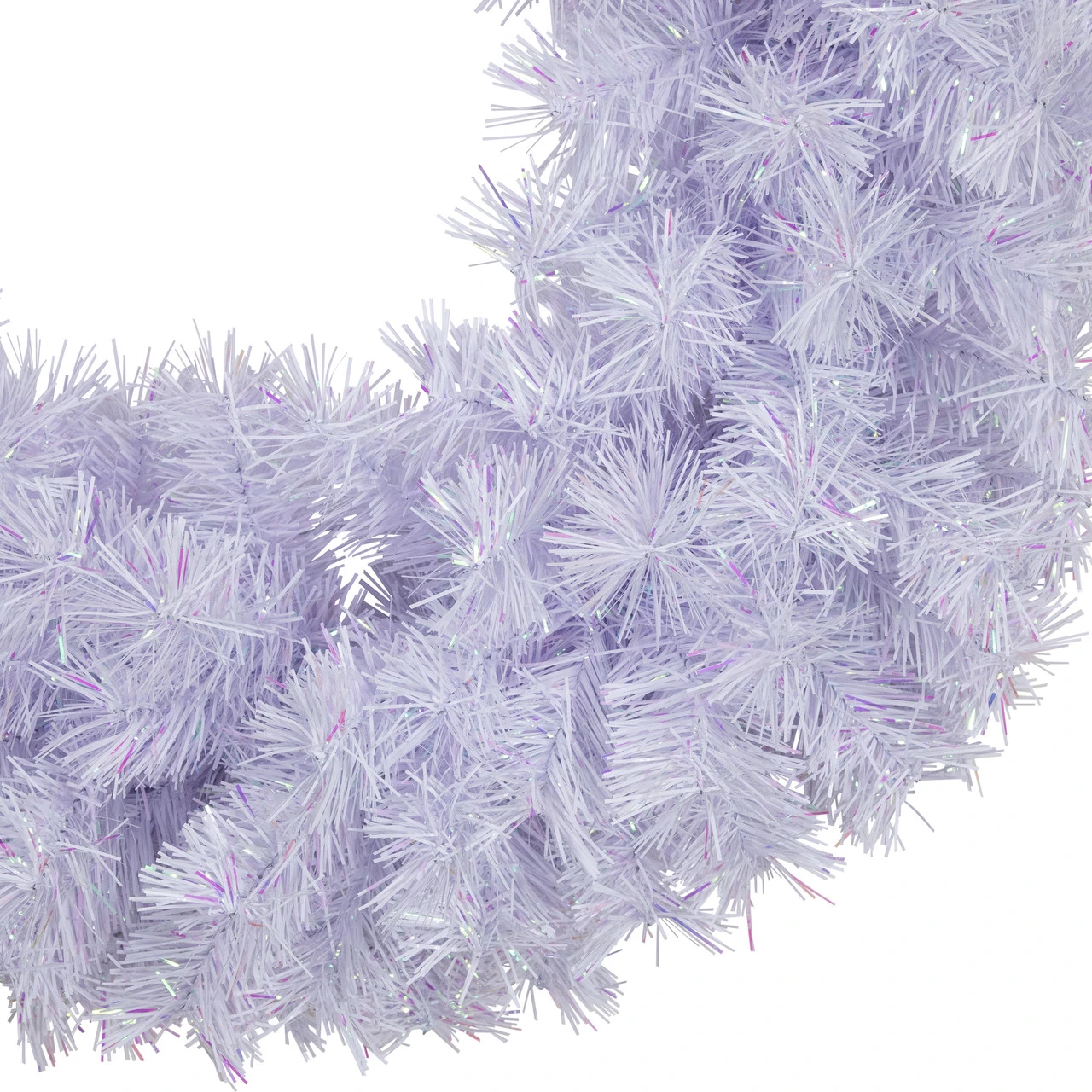 Icy White Iridescent Spruce Artificial Christmas Wreath - 18-Inch, Unlit 5 Icy White Iridescent Spruce Artificial Christmas Wreath - 18-Inch, Unlit - Image 3