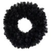 24" Black Colorado Spruce Artificial Halloween Wreath, 24-Inch, Unlit -Optimal Christmas Shop northlight v87067 1update 36284.1677570788