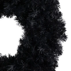 24" Black Colorado Spruce Artificial Halloween Wreath, 24-Inch, Unlit -Optimal Christmas Shop northlight v87067 2update 02158.1677570789