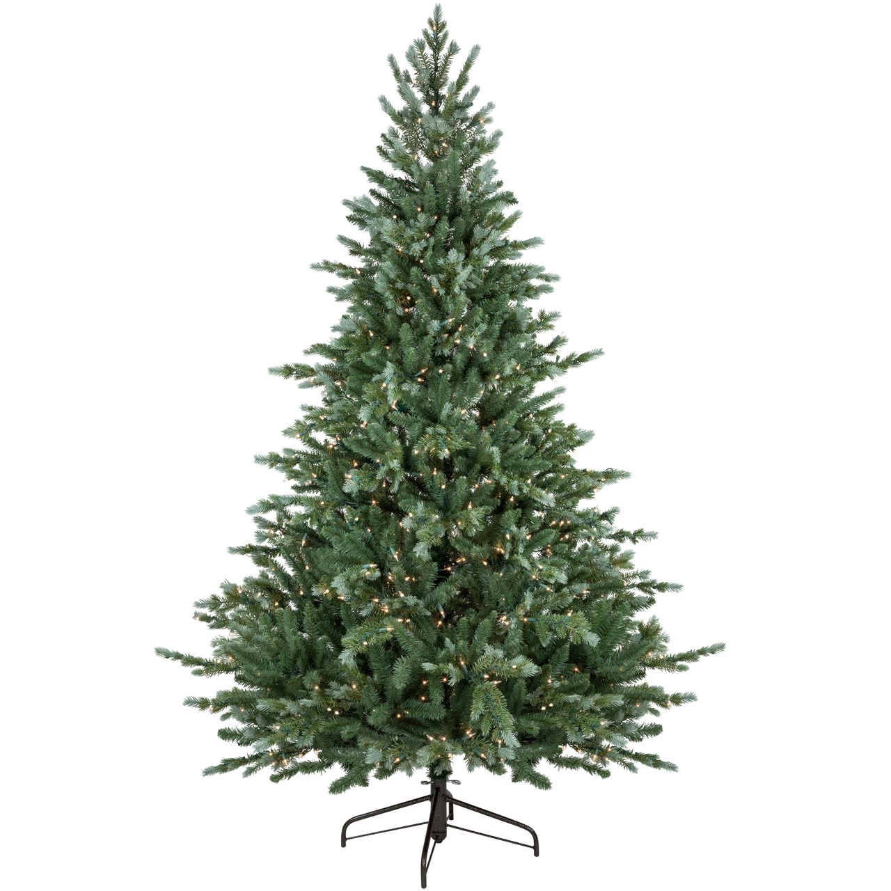 7' Pre-Lit Blue Spruce Artificial Christmas Tree, Clear Lights 4 7' Pre-Lit Blue Spruce Artificial Christmas Tree, Clear Lights - Image 2