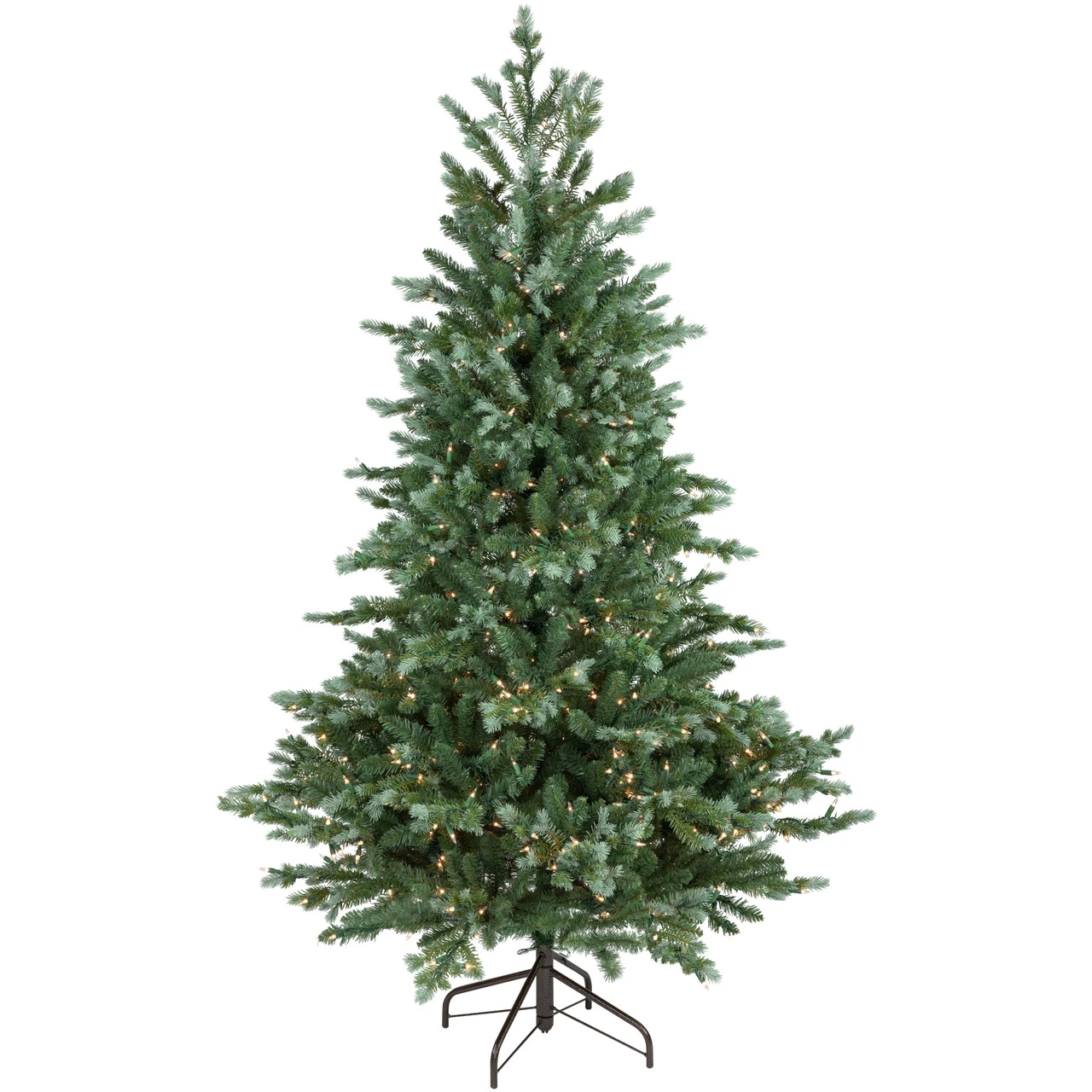 6' Pre-Lit Blue Spruce Artificial Christmas Tree, Clear Lights 4 6' Pre-Lit Blue Spruce Artificial Christmas Tree, Clear Lights - Image 2
