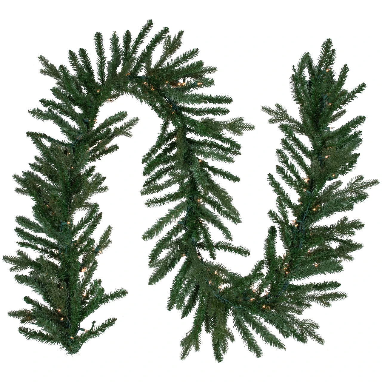 9' X 14" Pre-Lit Grande Spruce Artificial Christmas Garland, Clear Lights 4 9' X 14" Pre-Lit Grande Spruce Artificial Christmas Garland, Clear Lights - Image 2