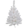 3' Pre-Lit White Alaskan Pine Artificial Christmas Tree, Warm White LED Lights -Optimal Christmas Shop northlight v94184 1 45979.1682534646