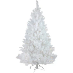 7.5' Pre-Lit White Alaskan Pine Artificial Christmas Tree, Warm White LED Lights -Optimal Christmas Shop northlight v94185 5 44841.1674058125