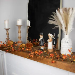 5' X 6" Autumn Harvest Berries And Leaves Rustic Twig Artificial Thanksgiving Garland - Unlit 7 5' X 6" Autumn Harvest Berries And Leaves Rustic Twig Artificial Thanksgiving Garland - Unlit -Optimal Christmas Shop northlight vm02195 3 72712.1670956218