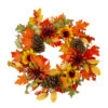 Sunflower And Pine Cone Artificial Thanksgiving Wreath - 24-Inch, Unlit