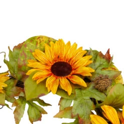 Yellow Sunflower And Pine Cone Artificial Fall Harvest Wreath - 24 Inch, Unlit 9 Yellow Sunflower And Pine Cone Artificial Fall Harvest Wreath - 24 Inch, Unlit -Optimal Christmas Shop northlight vm26530 4 27210.1667533443