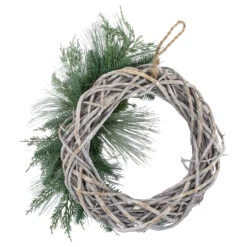 Frosted Pine Cone And Foliage Artificial Christmas Twig Wreath, 15 Inch, Unlit -Optimal Christmas Shop northlight vm26558 4updated 66268.1667489530