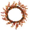 Red And Orange Artificial Berry Artificial Thanksgiving Wreath, 18-Inch, Unlit -Optimal Christmas Shop northlight vm37741 1update 68617.1667488395