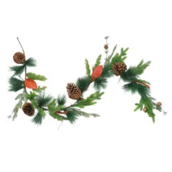 5' X 5" Green And Brown Pine Cones Artificial Christmas Garland - Unlit