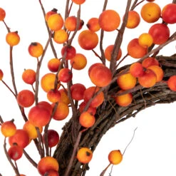 Orange Berries And Twig Artificial Fall Harvest Wreath 14- Inch, Unlit 13 Orange Berries And Twig Artificial Fall Harvest Wreath 14- Inch, Unlit -Optimal Christmas Shop northlight vm37851 4 16054.1684449118