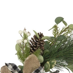 Magnolia And Frosted Pine Cones Artificial Christmas Wreath -22-Inch, Unlit -Optimal Christmas Shop northlight vm89232 3 updated 04719.1667491543