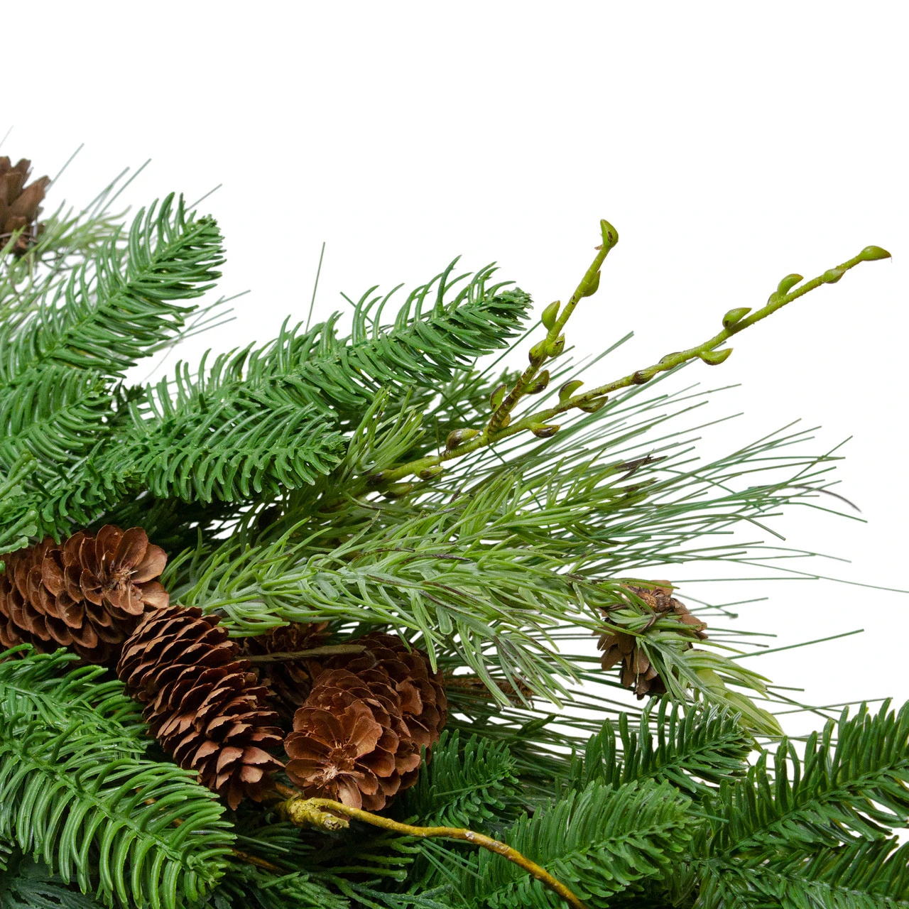Pine Cone And Cedar Artificial Christmas Wreath - 32-Inch, Unlit 5 Pine Cone And Cedar Artificial Christmas Wreath - 32-Inch, Unlit - Image 3
