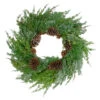 Frosted Cedar And Pine Cone Artificial Christmas Wreath, 26-Inch, Unlit 2 Frosted Cedar And Pine Cone Artificial Christmas Wreath, 26-Inch, Unlit -Optimal Christmas Shop northlight vm89239 updatednew 77732.1685659477