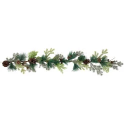 5' Pine Cone And Cedar Artificial Christmas Garland, Unlit