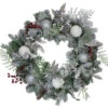 Frosted Cedar And Berries Artificial Christmas Wreath - 24-Inch, Unlit -Optimal Christmas Shop northlight vm90067 90951.1667573676