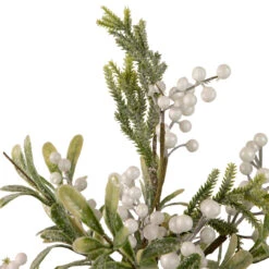 2' Potted White Berry And Frosted Pine Christmas Tree, Unlit 7 2' Potted White Berry And Frosted Pine Christmas Tree, Unlit -Optimal Christmas Shop northlight vm92773 2 24185.1667530257