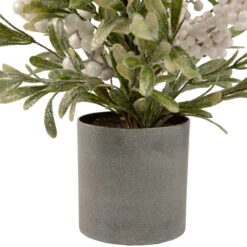 2' Potted White Berry And Frosted Pine Christmas Tree, Unlit 8 2' Potted White Berry And Frosted Pine Christmas Tree, Unlit -Optimal Christmas Shop northlight vm92773 3 29875.1667530258