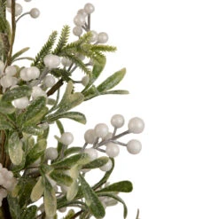 2' Potted White Berry And Frosted Pine Christmas Tree, Unlit 9 2' Potted White Berry And Frosted Pine Christmas Tree, Unlit -Optimal Christmas Shop northlight vm92773 4 96519.1667530258