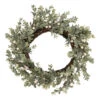 White Berry And Eucalyptus Christmas Wreath, 18-Inch, Unlit -Optimal Christmas Shop northlight vm92779 updated 97969.1667554487