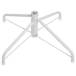 7.5' Pre-Lit White Georgian Pine Pencil Artificial Christmas Tree, Warm White LED Lights -Optimal Christmas Shop northlight whitestand 6.5up new 40376.1667530185