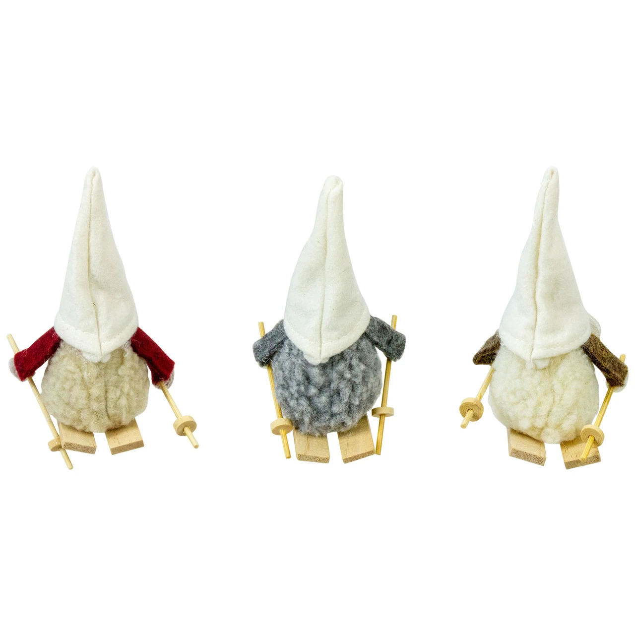 Set Of 3 Skiing Gnomes Christmas Ornaments 4.5" 9 Set Of 3 Skiing Gnomes Christmas Ornaments 4.5" - Image 7