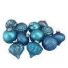 12ct Teal Blue 3-Finish Christmas Ornaments 3.75" (95mm) 1 12ct Teal Blue 3-Finish Christmas Ornaments 3.75" (95mm) -Optimal Christmas Shop northlight wy00137 1 73618.1667489730