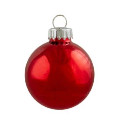 12ct Red And Silver 2-Finish Swirl Glass Christmas Ball Ornaments 1.75" (45mm) -Optimal Christmas Shop northlight wy00406 2 27183.1669922148