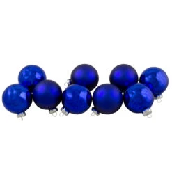 9ct Shiny And Matte Royal Blue Glass Ball Christmas Ornaments 2.5" (65mm) 7 9ct Shiny And Matte Royal Blue Glass Ball Christmas Ornaments 2.5" (65mm) -Optimal Christmas Shop northlight wy00741 3 30313.1667489989