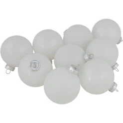9ct Shiny And Matte White Glass Ball Christmas Ornaments 2.5" (65mm) 14 9ct Shiny And Matte White Glass Ball Christmas Ornaments 2.5" (65mm) -Optimal Christmas Shop northlight wy00744 shinymatte 3 03936.1677089506