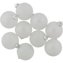 9ct Shiny And Matte White Glass Ball Christmas Ornaments 2.5" (65mm) 15 9ct Shiny And Matte White Glass Ball Christmas Ornaments 2.5" (65mm) -Optimal Christmas Shop northlight wy00744 shinymatte 4 70174.1677089507