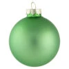 9ct Grass Green Finish Glass Christmas Ball Ornaments 2.5" (65mm)