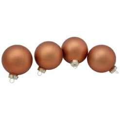 9ct Brown 2-Finish Christmas Glass Ball Ornaments 2.5" (65mm) -Optimal Christmas Shop northlight wy00748 2 updated2022 61078.1681320674