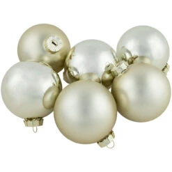 6ct Gold 2-Finish Glass Ball Christmas Ornaments 3.25" (80mm) 10 6ct Gold 2-Finish Glass Ball Christmas Ornaments 3.25" (80mm) -Optimal Christmas Shop northlight wy00751 3 20811.1677088410