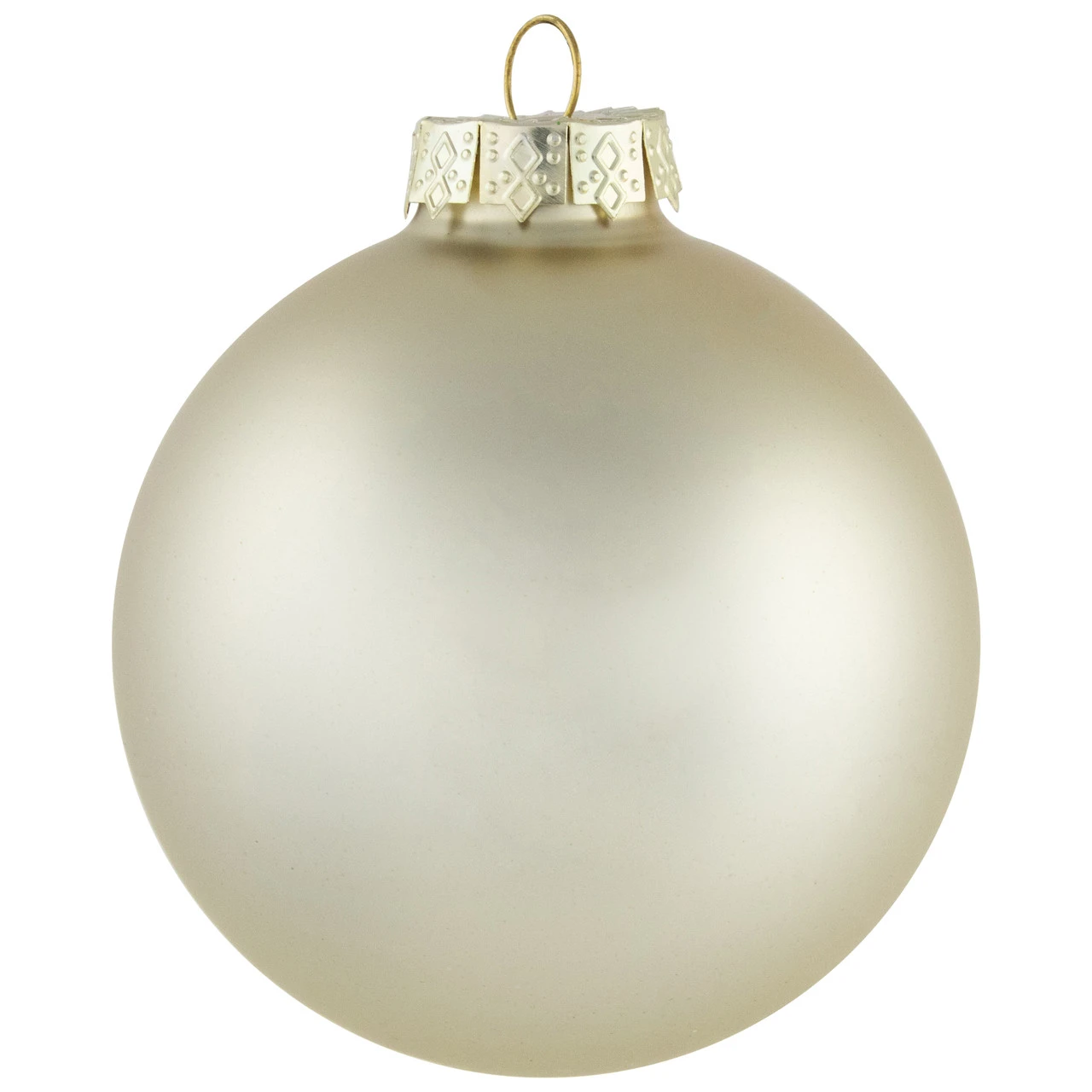 6ct Gold 2-Finish Glass Ball Christmas Ornaments 3.25" (80mm) 8 6ct Gold 2-Finish Glass Ball Christmas Ornaments 3.25" (80mm) - Image 6