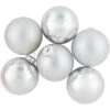 6ct Silver 2-Finish Christmas Glass Ball Ornaments 3.25" 2 6ct Silver 2-Finish Christmas Glass Ball Ornaments 3.25" -Optimal Christmas Shop northlight wy00753 1 36626.1677088413