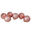 6ct Shiny And Matte Baby Pink Glass Ball Christmas Ornaments 3.25" (80mm) -Optimal Christmas Shop northlight wy00759 30344.1667576631