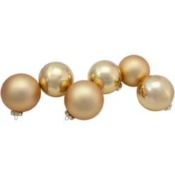 6ct Champagne Gold 2-Finish Glass Ball Christmas Ornament Set 3.25" 9 6ct Champagne Gold 2-Finish Glass Ball Christmas Ornament Set 3.25" -Optimal Christmas Shop northlight wy00762 5 updated2022 49592.1677045419