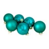 6ct Shiny And Matte Turquoise Green Glass Ball Christmas Ornaments 3.25" (80mm) 2 6ct Shiny And Matte Turquoise Green Glass Ball Christmas Ornaments 3.25" (80mm) -Optimal Christmas Shop northlight wy00765updated 90980.1667654552