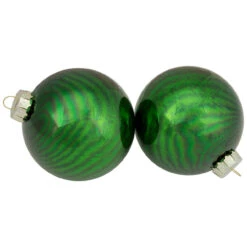 4ct Green 2-Finish Glass Ball Christmas Ornaments 4" -Optimal Christmas Shop northlight wy00772 3 updated2022 32221.1677045099