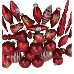 36ct Red And Gold Contemporary Asymmetrical Christmas Ornaments 8" -Optimal Christmas Shop northlight wy00894 03 76803.1667641021