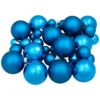 40ct Shiny And Matte Royal Blue And Silver Glass Ball Christmas Ornaments 2.5" (63mm) -Optimal Christmas Shop northlight wy04141 12021.1667488330