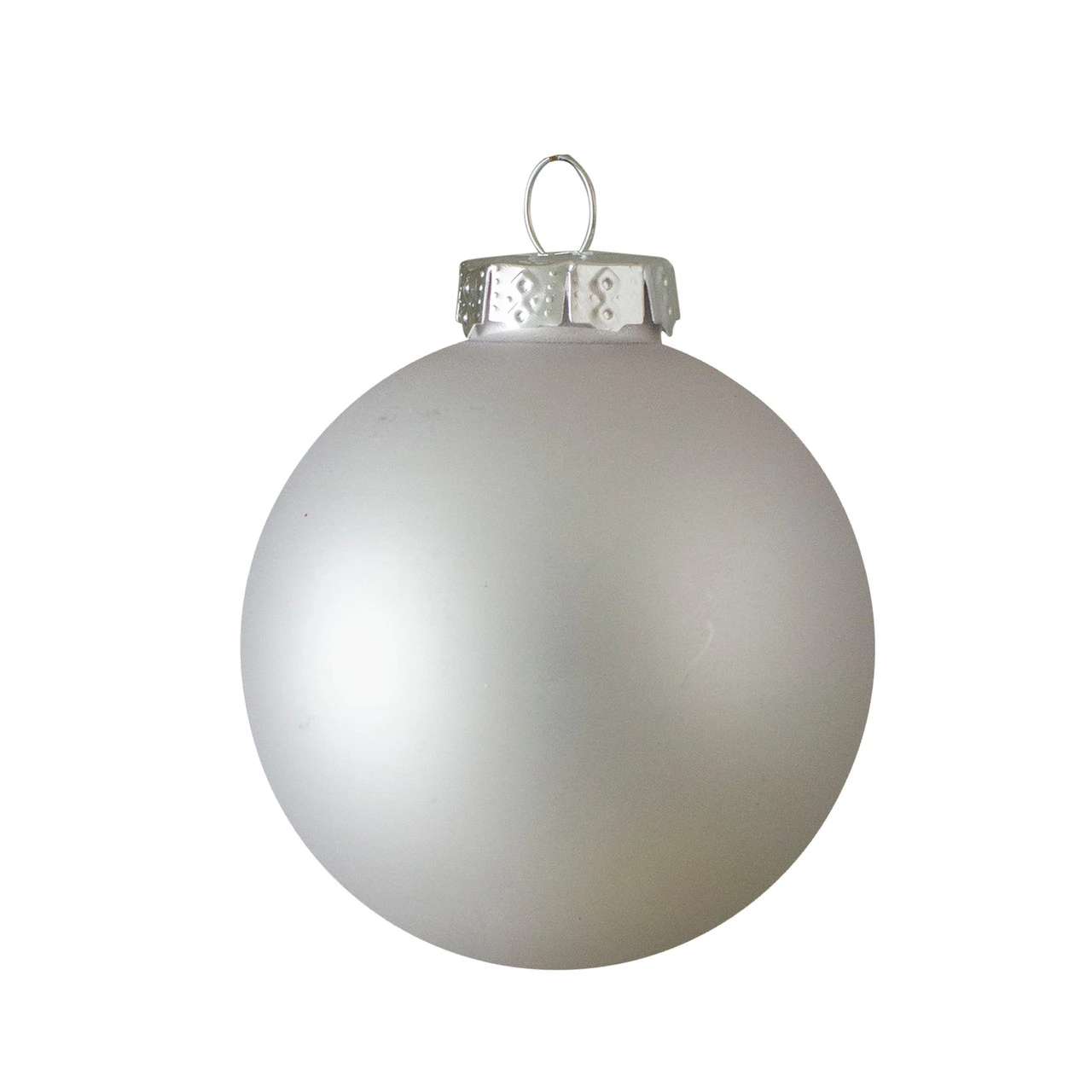 40ct Shiny And Matte Silver Glass Ball Christmas Ornaments 2.5" 4 40ct Shiny And Matte Silver Glass Ball Christmas Ornaments 2.5" - Image 2
